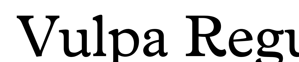  DEMO Vulpa Regular font family download free