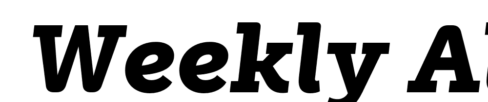  DEMO Weekly Alt Black It Regular font family download free