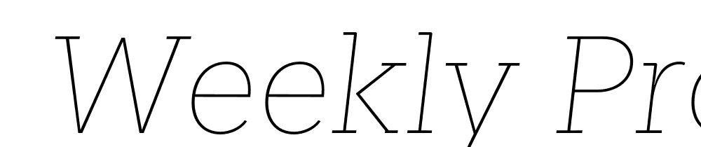  DEMO Weekly Pro Thin It Regular font family download free