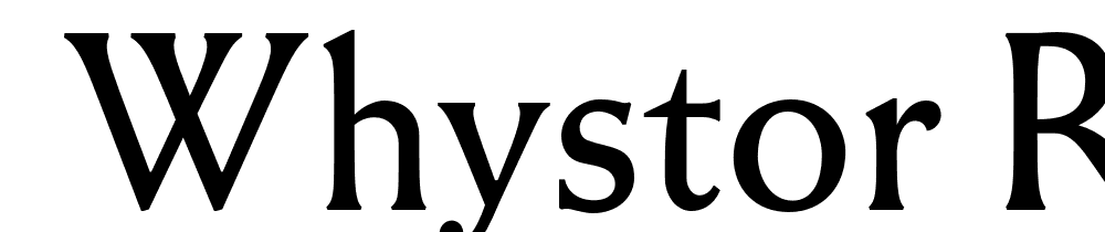  DEMO Whystor Regular font family download free