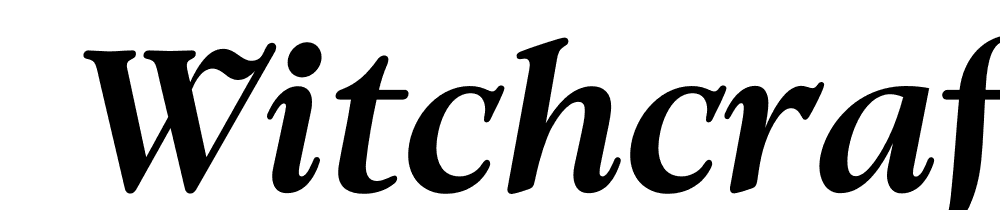  DEMO Witchcraft Bold Italic font family download free