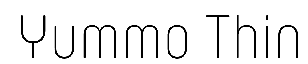  DEMO Yummo Thin Regular font family download free