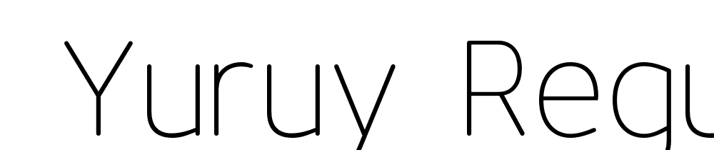  DEMO Yuruy Regular font family download free