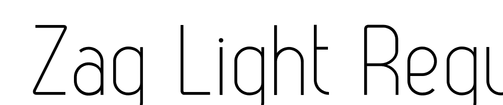  DEMO Zag Light Regular font family download free