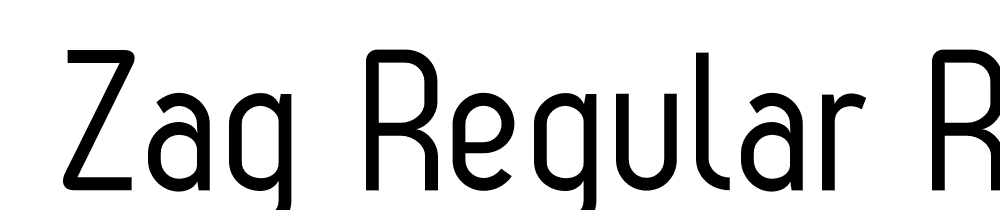  DEMO Zag Regular Regular font family download free