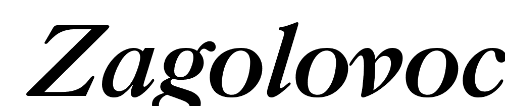  DEMO Zagolovochnaya Bold Italic font family download free