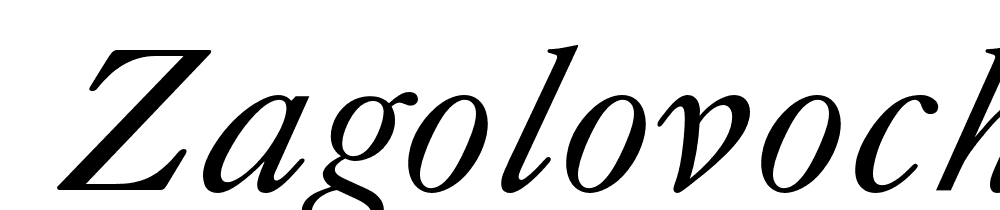  DEMO Zagolovochnaya Italic font family download free