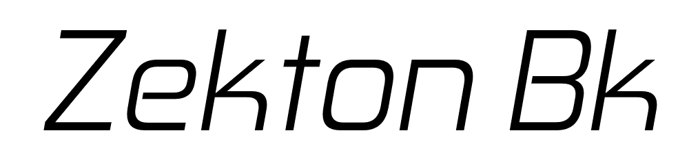  DEMO Zekton Bk Italic font family download free