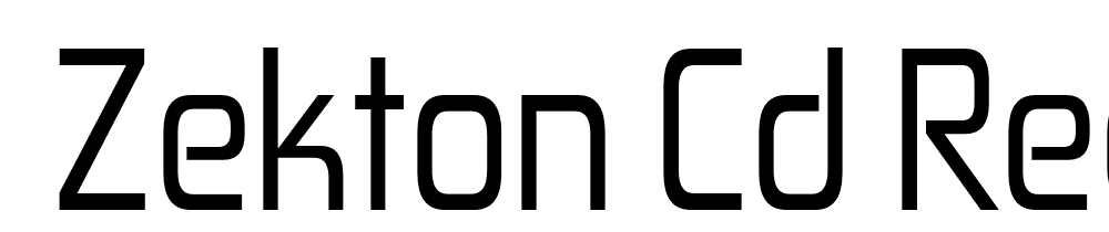  DEMO Zekton Cd Regular font family download free