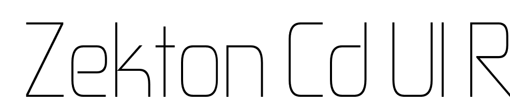  DEMO Zekton Cd Ul Regular font family download free