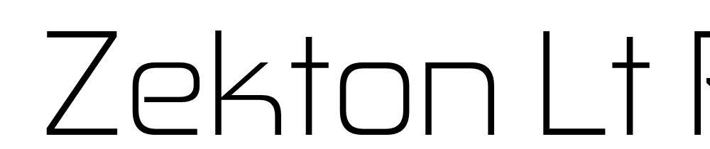  DEMO Zekton Lt Regular font family download free