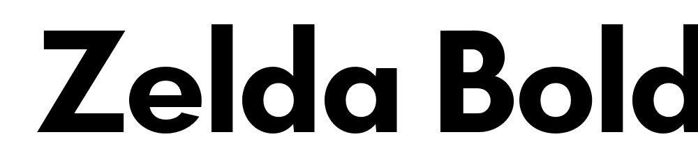  DEMO Zelda Bold Regular font family download free