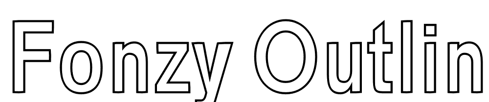 Fonzy-Outline font family download free