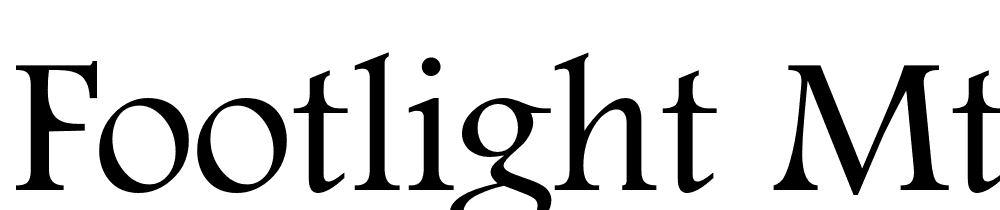 Footlight-MT-Pro-Light font family download free