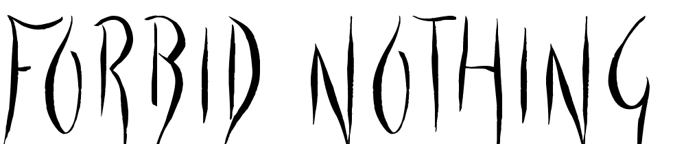 forbid_nothing font family download free