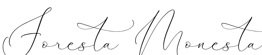 Foresta-Monesta-Script font family download free