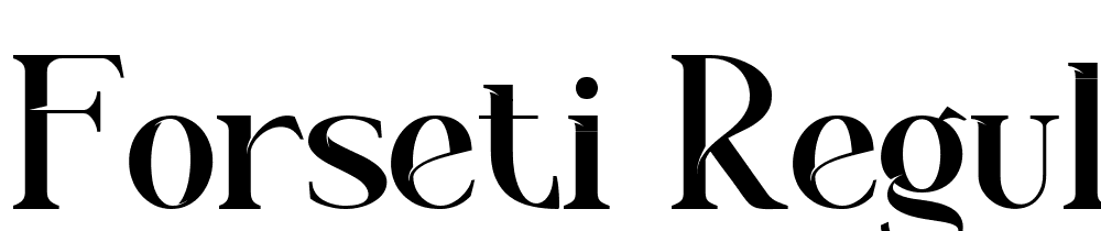 Forseti-Regular font family download free