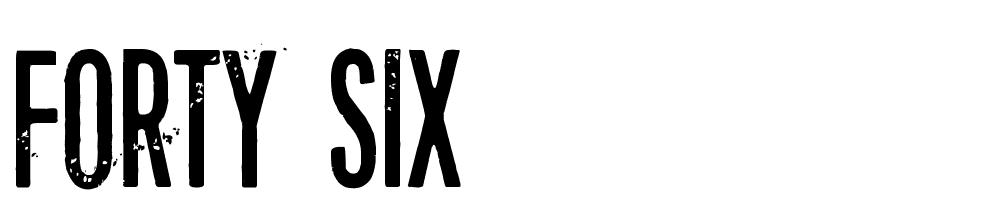 forty-six font family download free