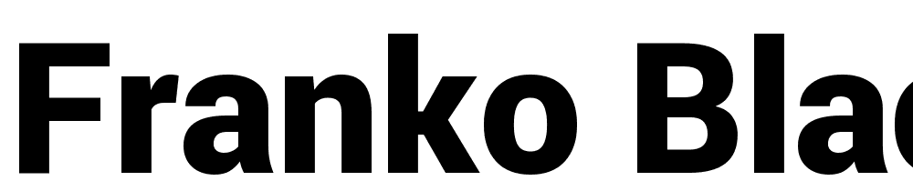 Franko-Black font family download free