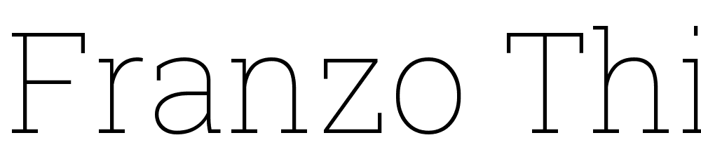 Franzo-Thin font family download free