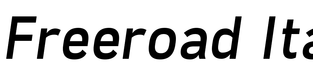 Freeroad-Italic font family download free