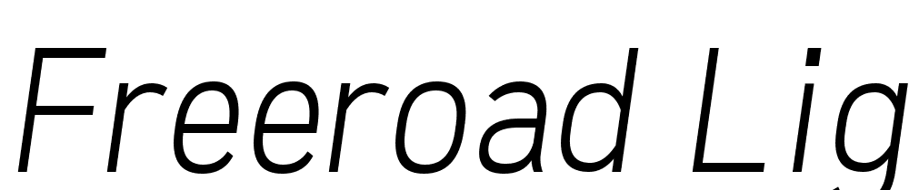 Freeroad-Light-Italic font family download free