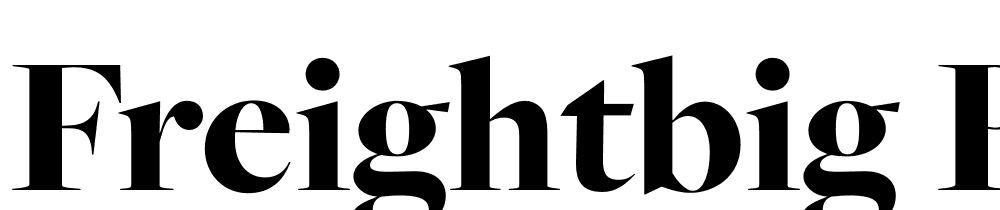 FreightBig-Pro-Black font family download free