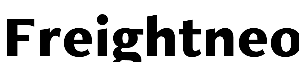 FreightNeo-Pro-Black font family download free