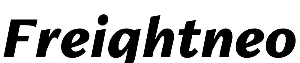 FreightNeo-Pro-Black-Italic font family download free