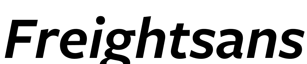 FreightSans-Pro-Semibold-Italic font family download free