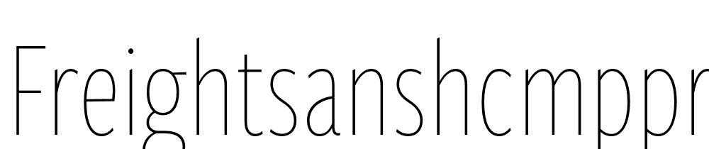 FreightSansHCmpPro-Thin font family download free