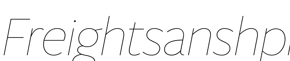 FreightSansHPro-Hairline-Ita font family download free