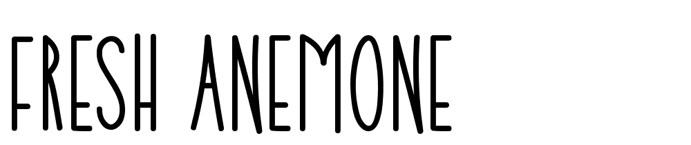 Fresh Anemone font family download free