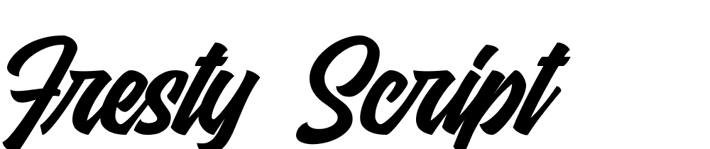 Fresty-Script font family download free