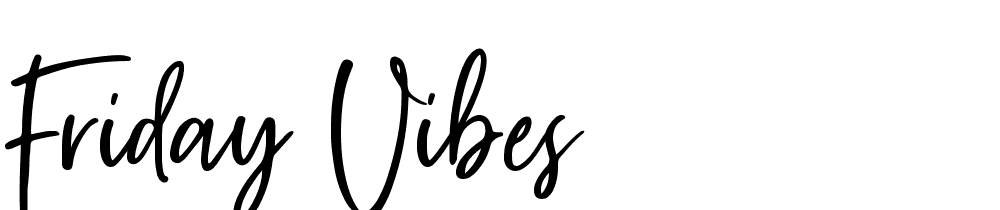 Friday-Vibes font family download free