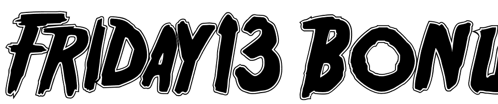 Friday13-Bonus-NFI font family download free