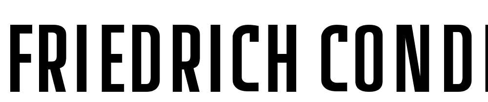 Friedrich-Condensed font family download free