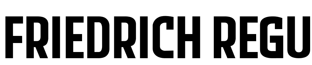 Friedrich-Regular font family download free