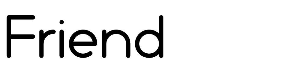 Friend font family download free