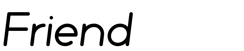 friend font family download free