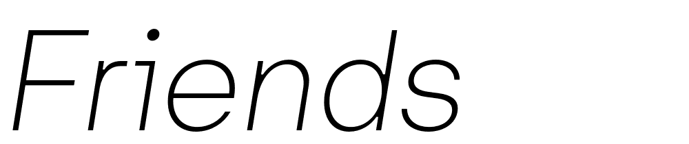 Friends font family download free