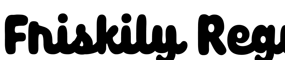 Friskily-Regular font family download free