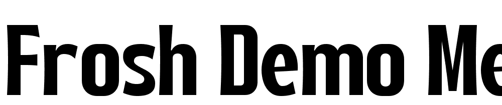 Frosh-Demo-Medium font family download free