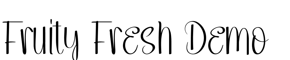 Fruity-Fresh-Demo font family download free