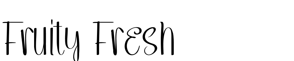 Fruity Fresh font family download free