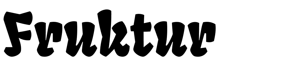 Fruktur font family download free