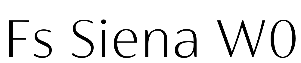 FS-Siena-W03-Thin font family download free