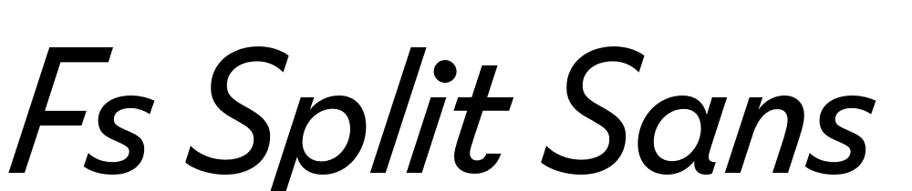 FS-Split-Sans-Trial-Italic font family download free