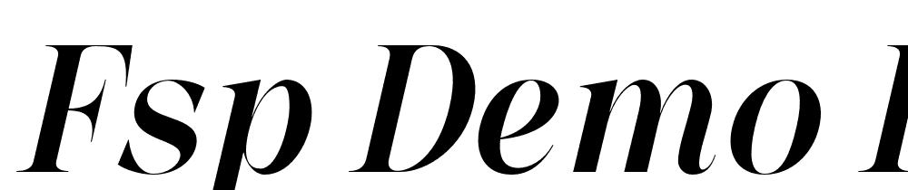 FSP DEMO Between Days Italic font family download free