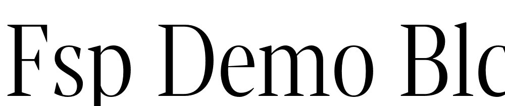 FSP DEMO Blckr Pr Cnd Ds Lt Regular font family download free